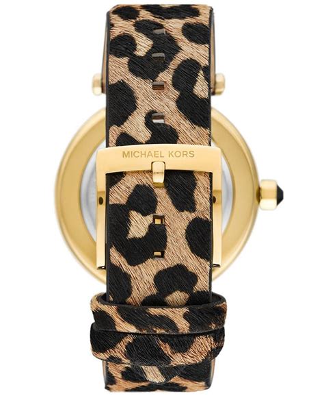 michael kors leopard|michael kors leopard print watch.